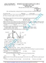 Đề khảo sát chất lượng lần 2 lớp 12 năm học 2014  2015 môn Hóa Học - Mã đề thi 485